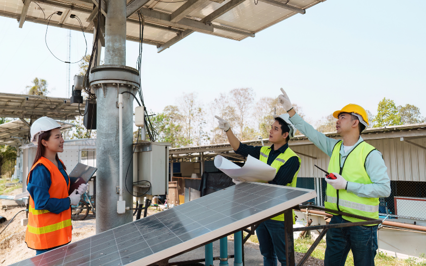 Commercial Solar Panel installlation