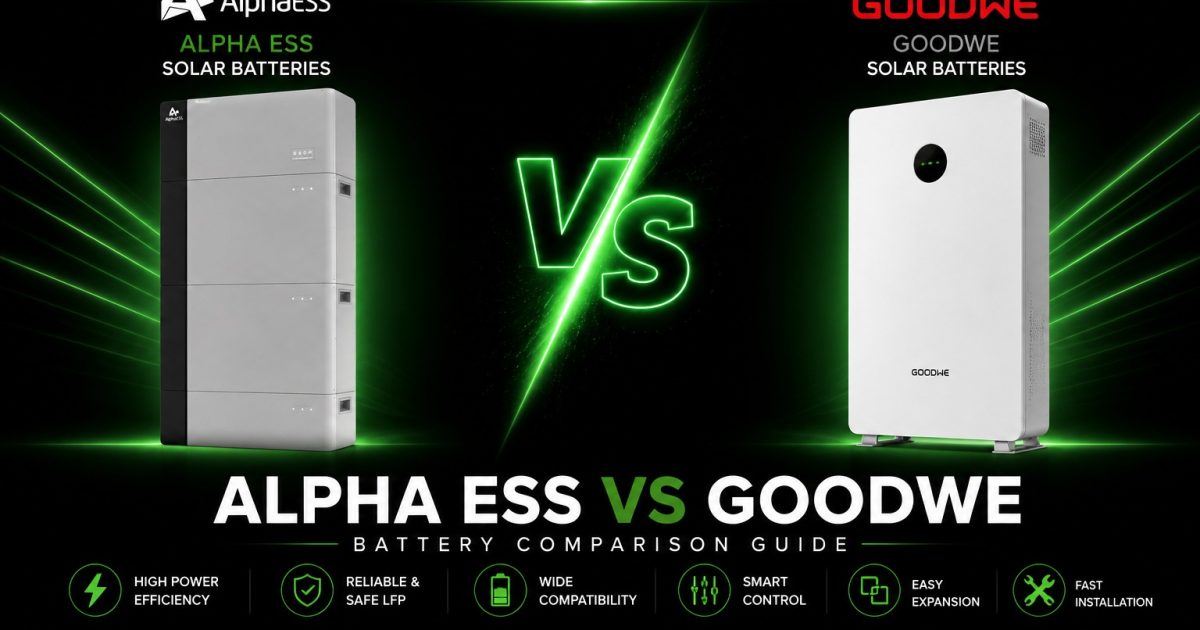 Alpha ESS vs GoodWe Solar Batteries