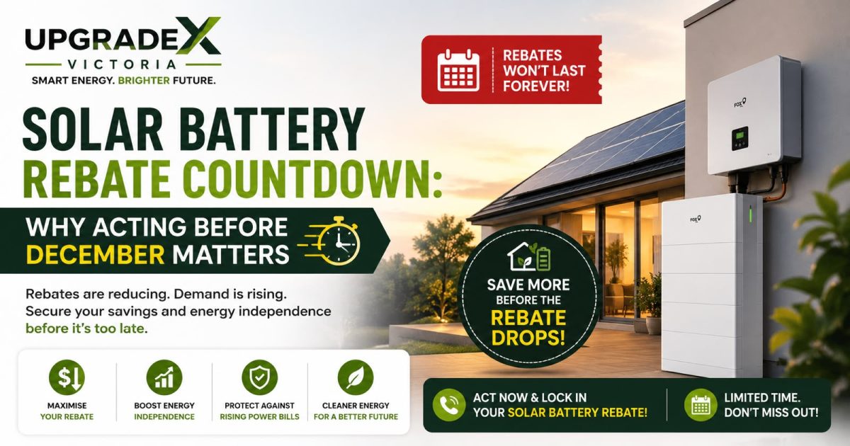 Solar Battery Rebate Countdown