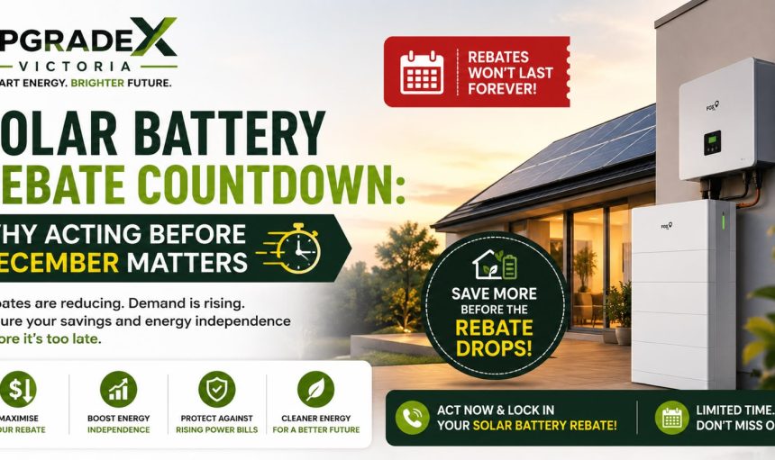 Solar Battery Rebate Countdown